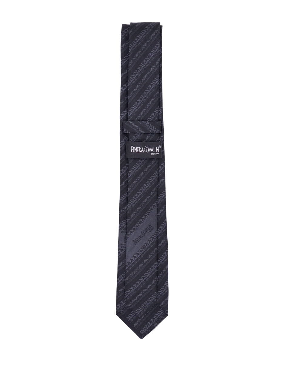 Corbata Pineda Covalin slim de seda estampada para hombre 2