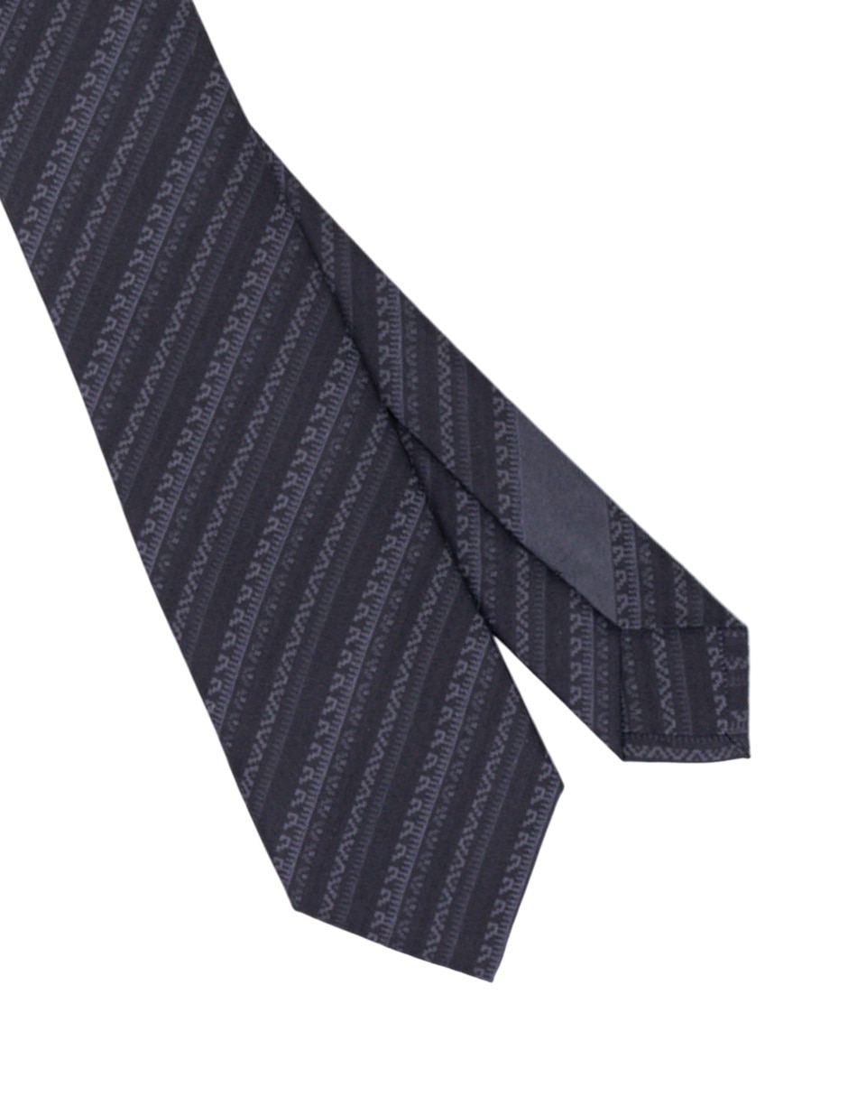 Corbata Pineda Covalin slim de seda estampada para hombre 3