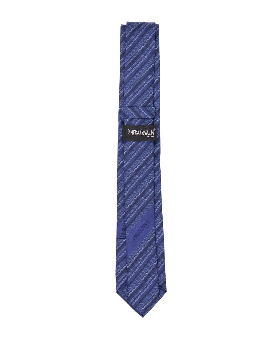 Corbata pineda covalin slim de seda estampada para hombre