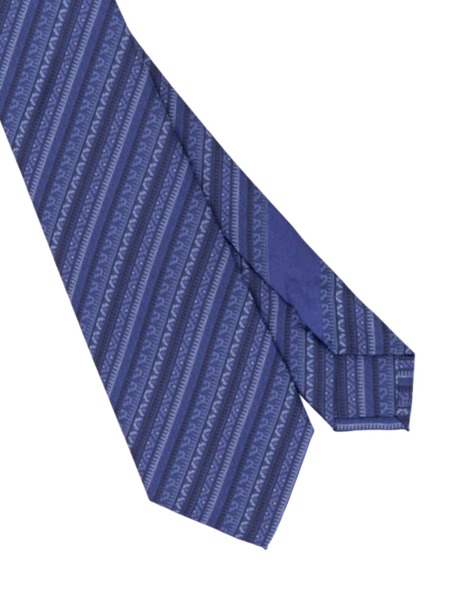Corbata Pineda Covalin slim de seda estampada para hombre