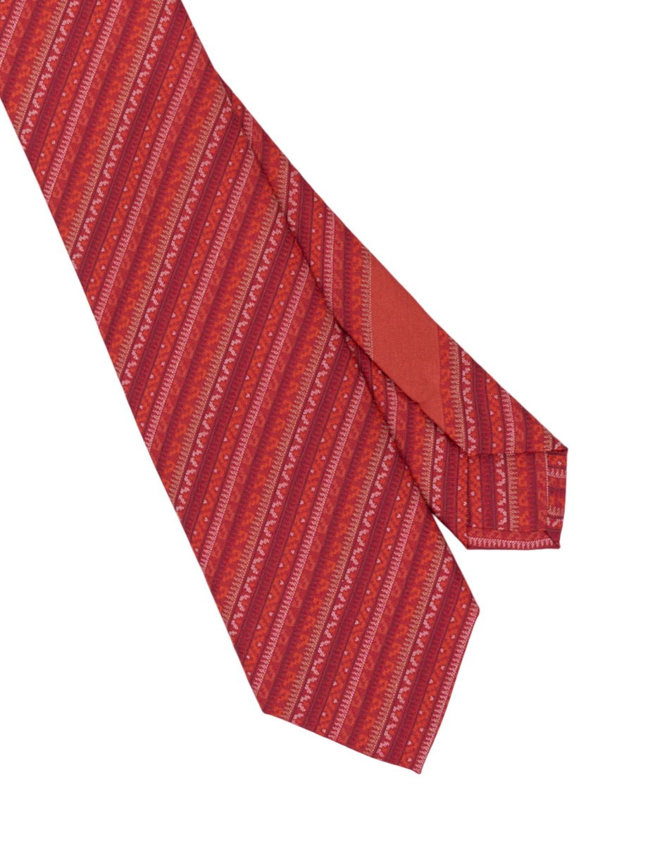 Corbata pineda covalin slim de seda estampada para hombre 3