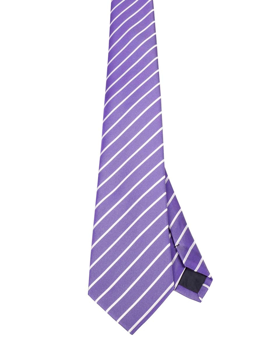Corbata regular estampado a rayas para hombre