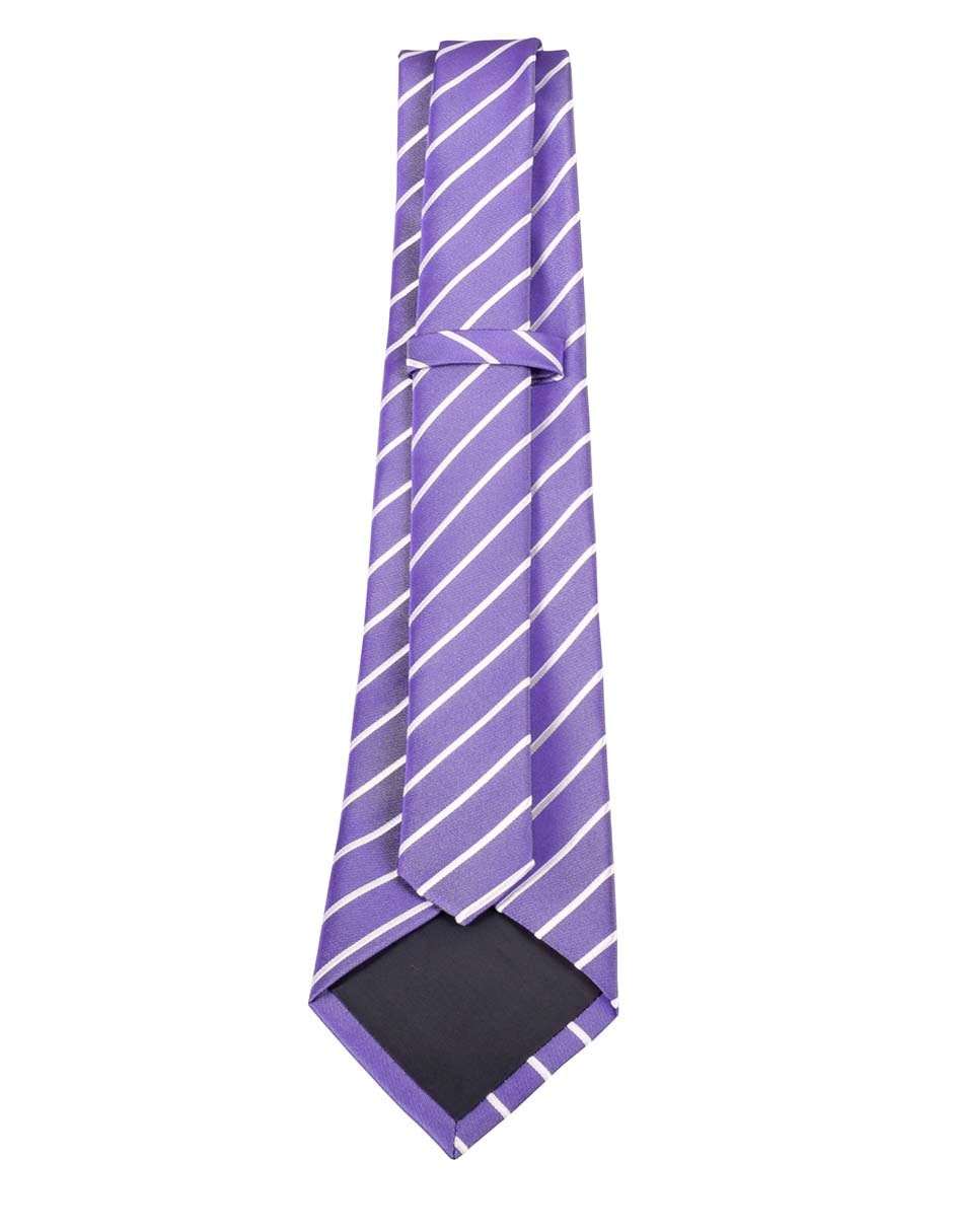 Corbata regular estampado a rayas para hombre