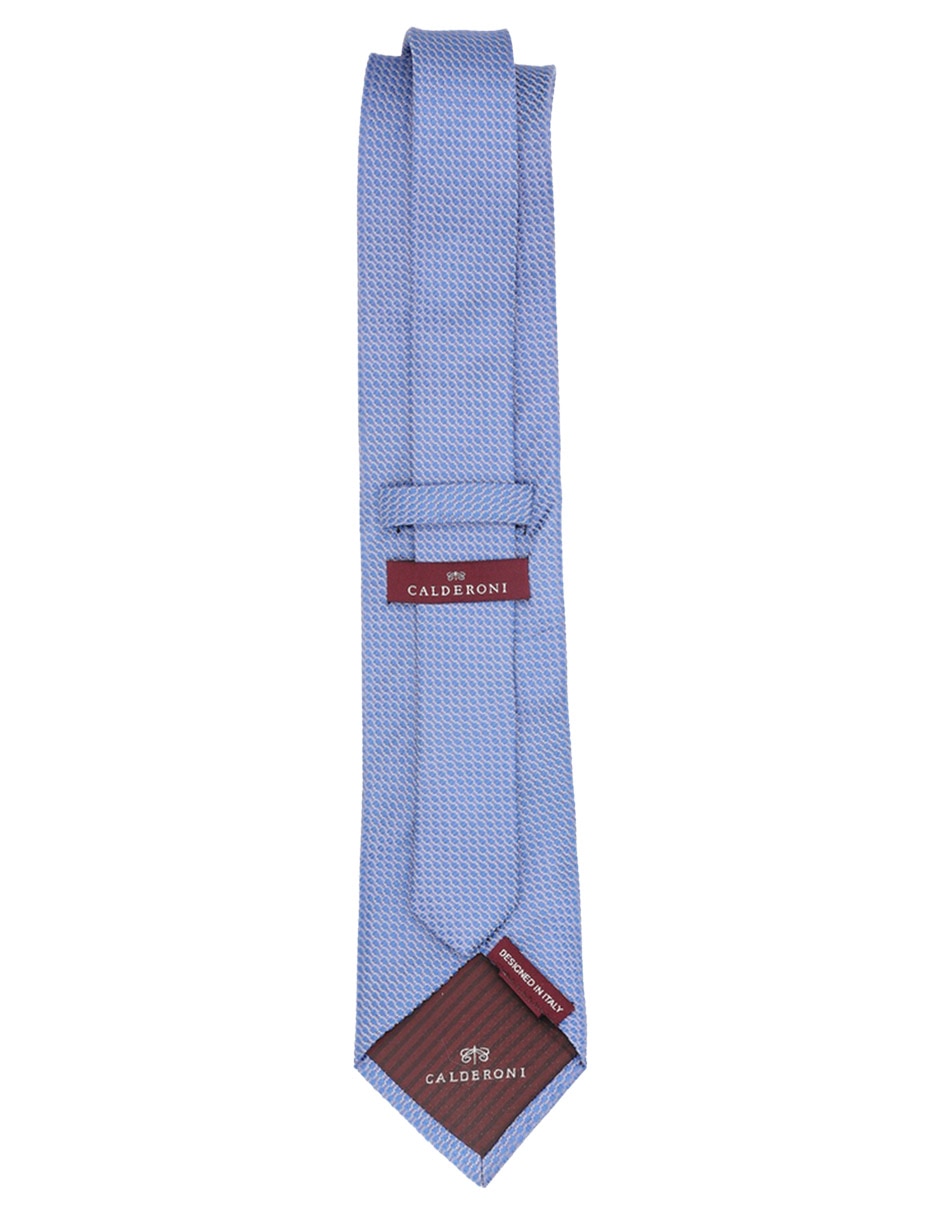 Corbata regular de seda estampado microprint para hombre