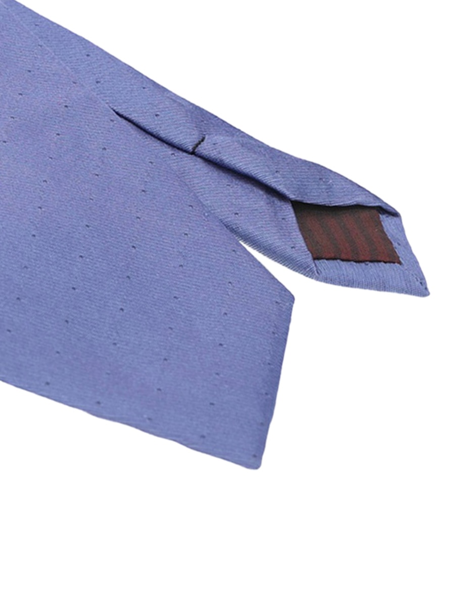 Corbata regular de seda estampado lunares para hombre