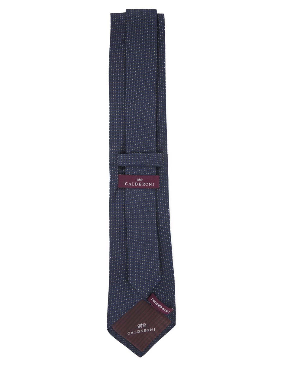 Corbata regular de seda estampado microprint para hombre 3