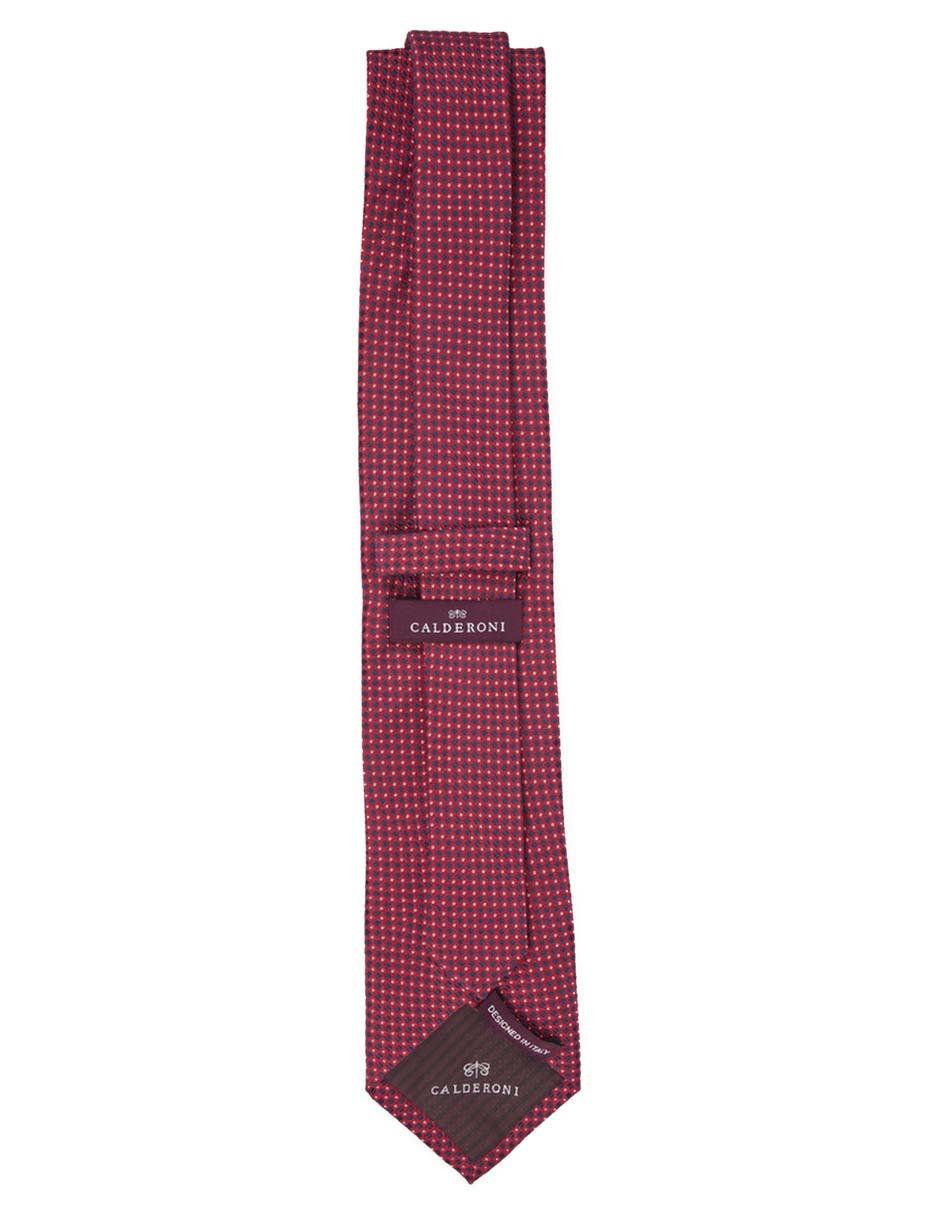Corbata regular de seda estampado lunares para hombre