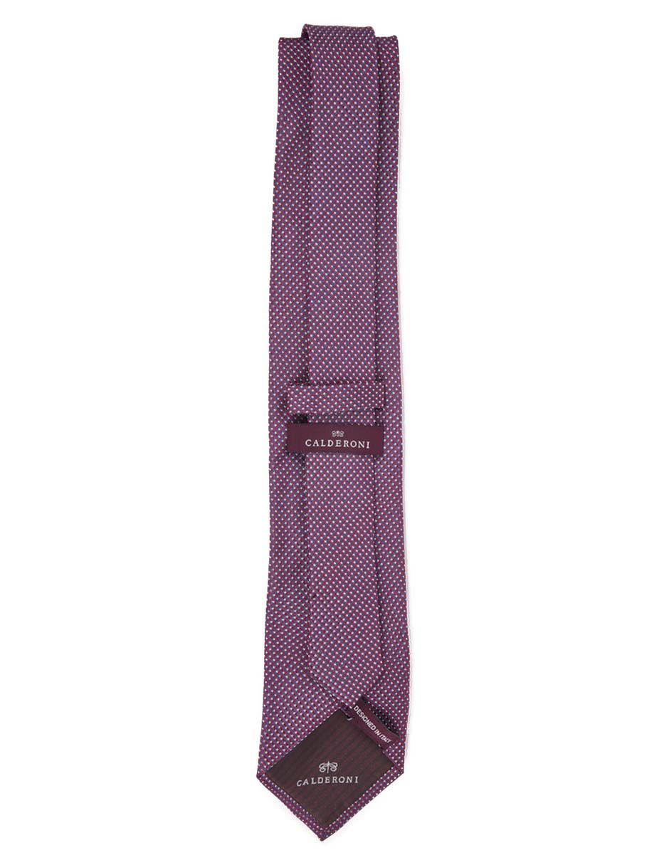 Corbata regular de seda estampado lunares para hombre