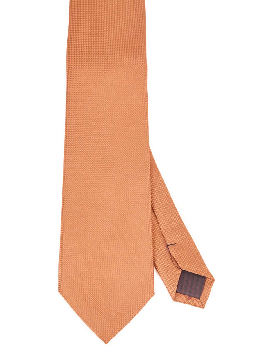 Corbata regular de seda estampado microprint para hombre