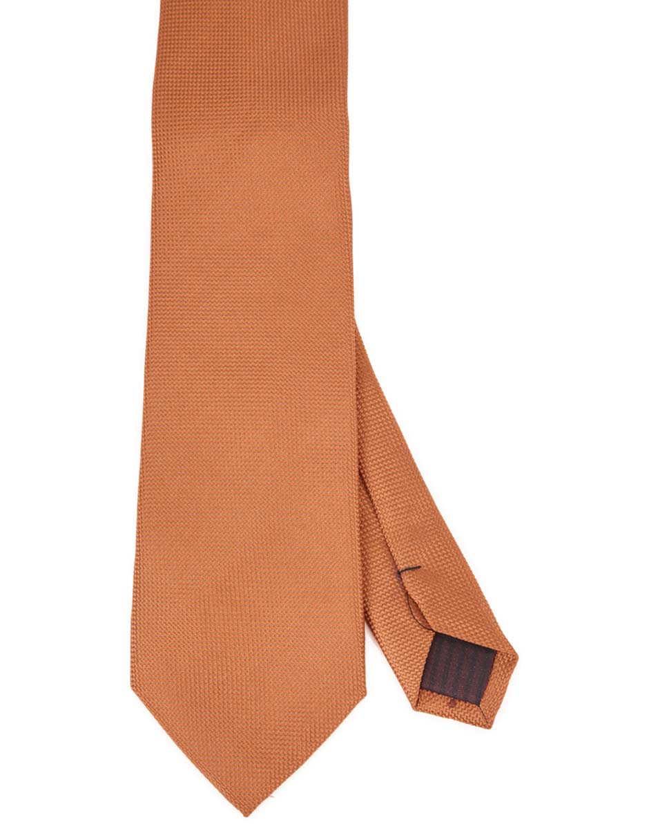 Corbata regular de seda estampado microprint para hombre 2
