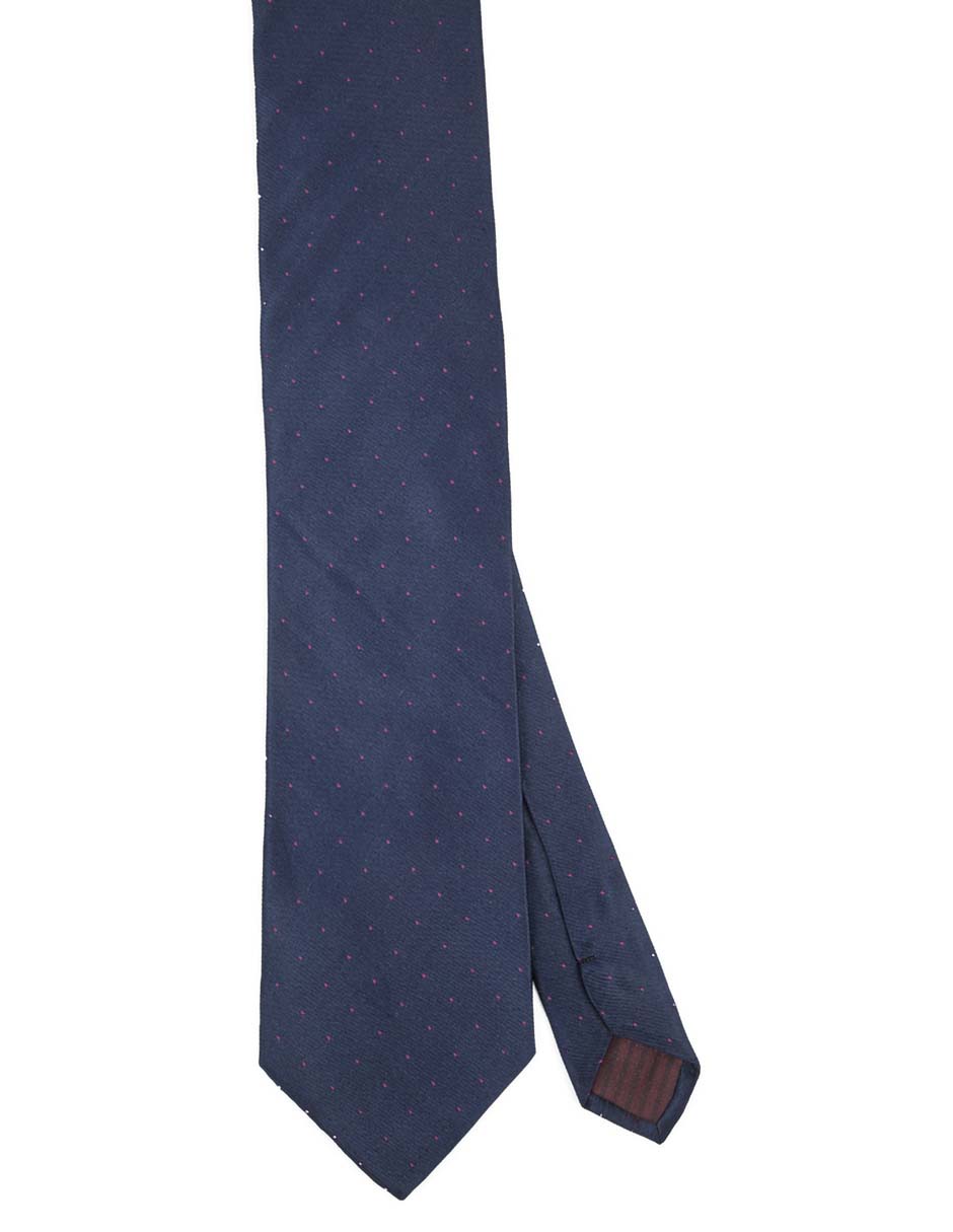 Corbata regular de seda estampado lunares para hombre Corbata regular de seda estampado lunares para hombre