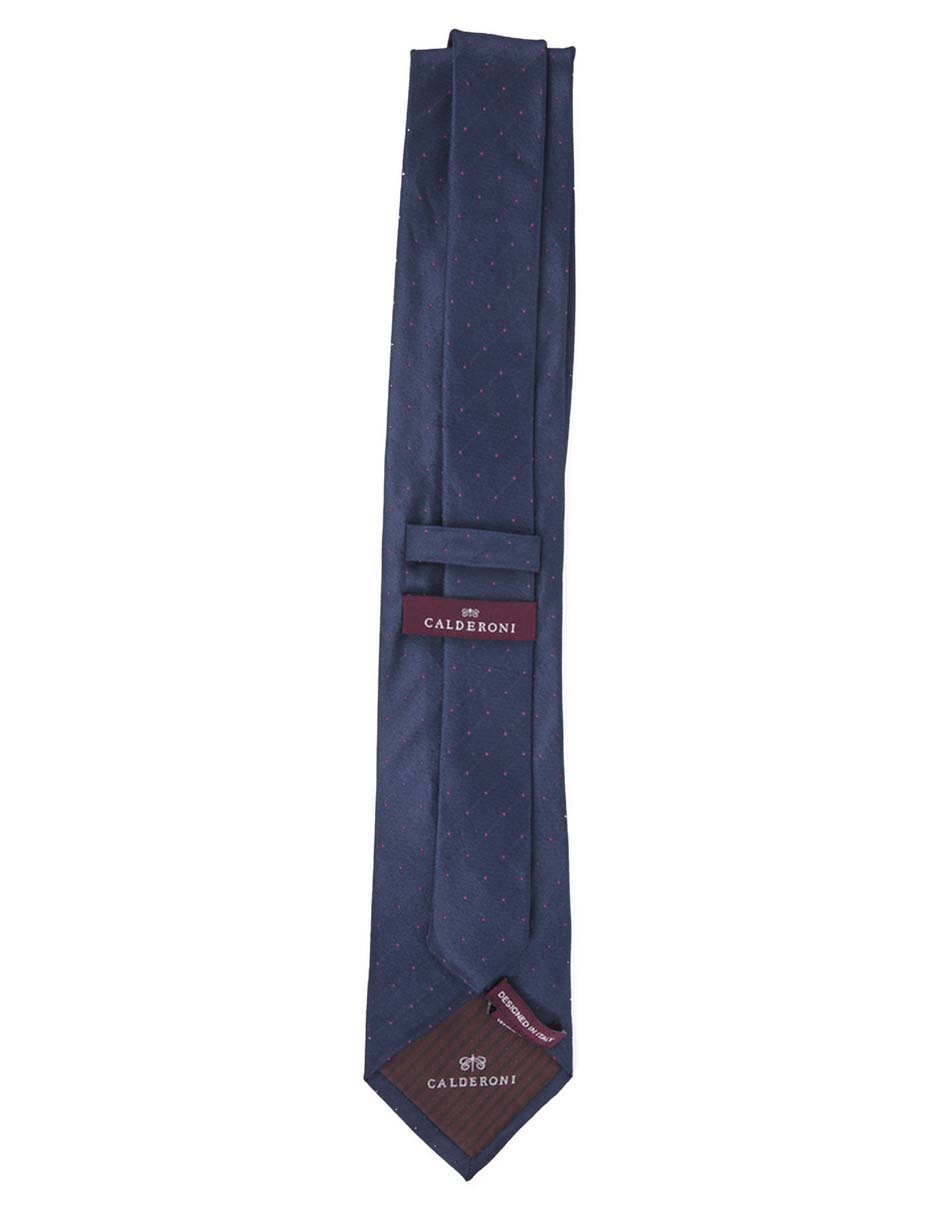 Corbata regular de seda estampado lunares para hombre
