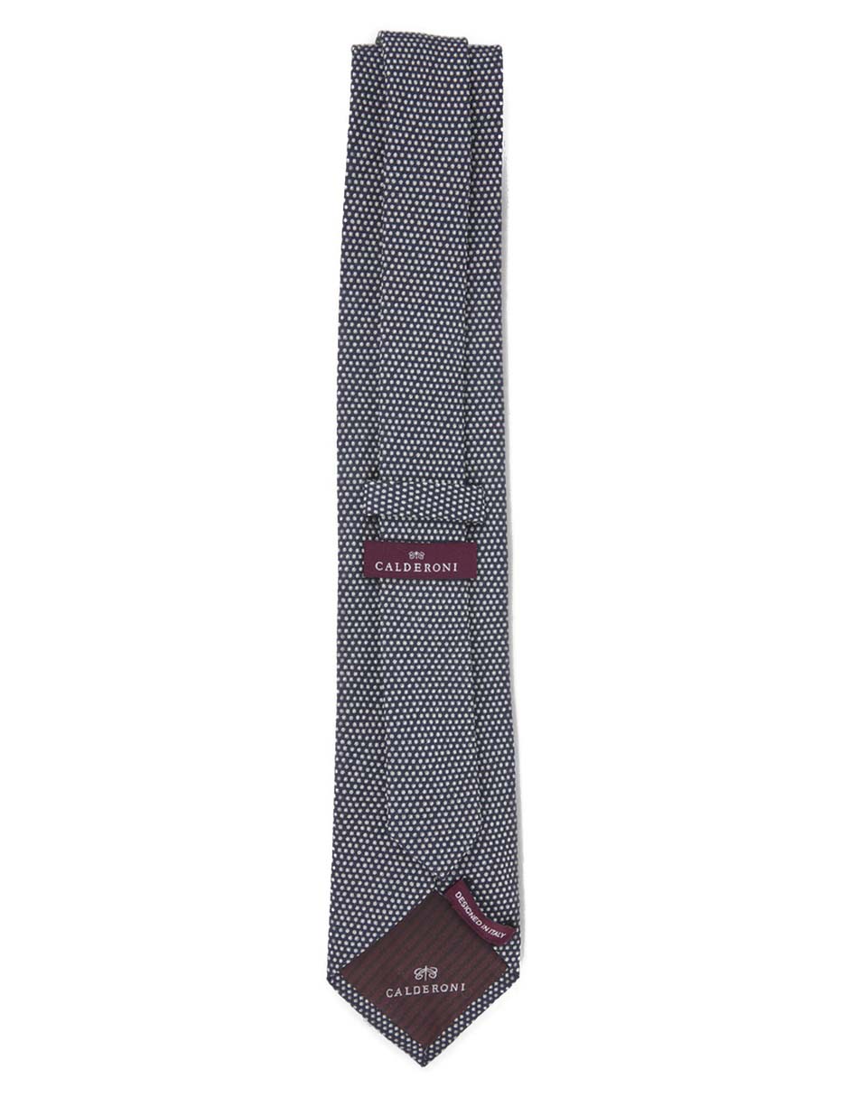 Corbata regular de seda estampado lunares para hombre