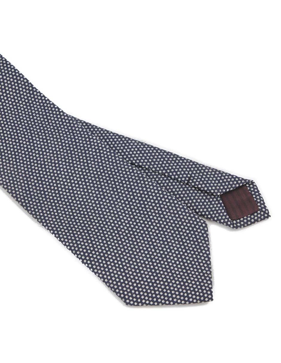Corbata regular de seda estampado lunares para hombre