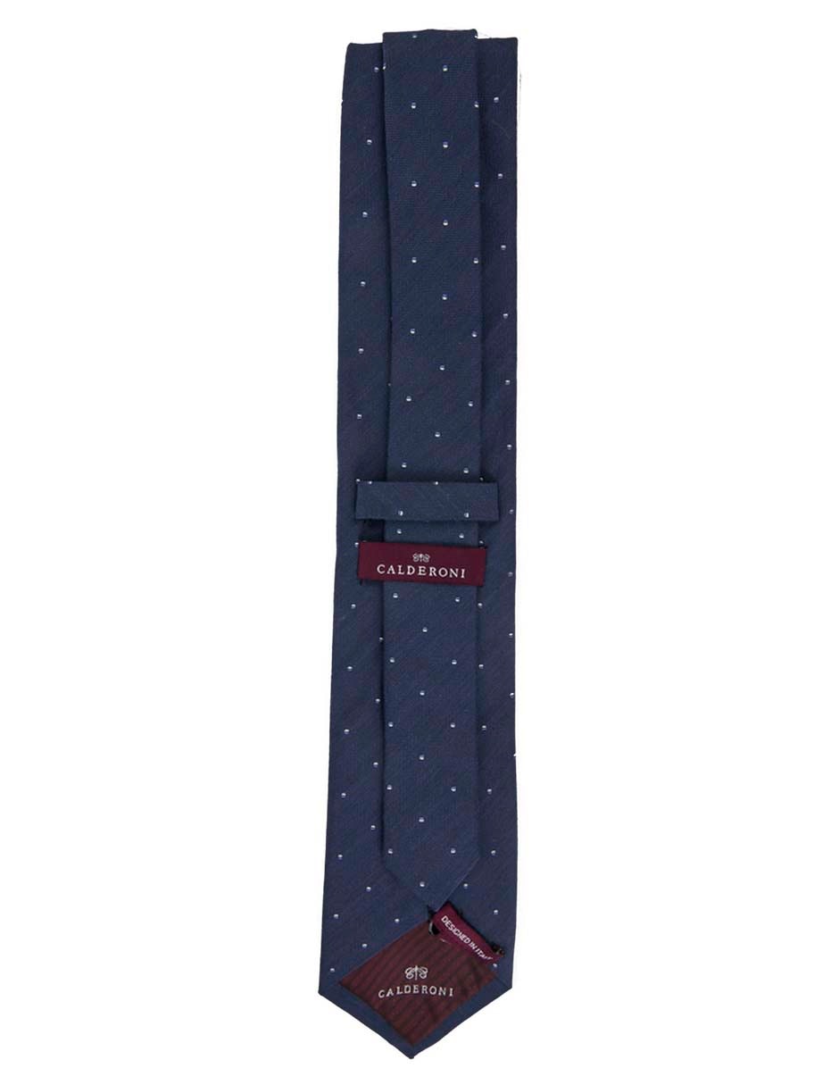 Corbata regular de seda estampado lunares para hombre