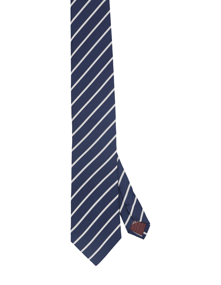 Corbata regular de seda estampado a rayas para hombre Corbata regular de seda estampado a rayas para hombre