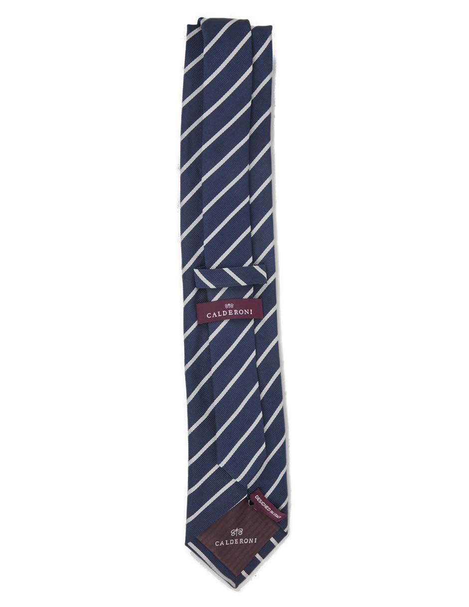 Corbata regular de seda estampado a rayas para hombre