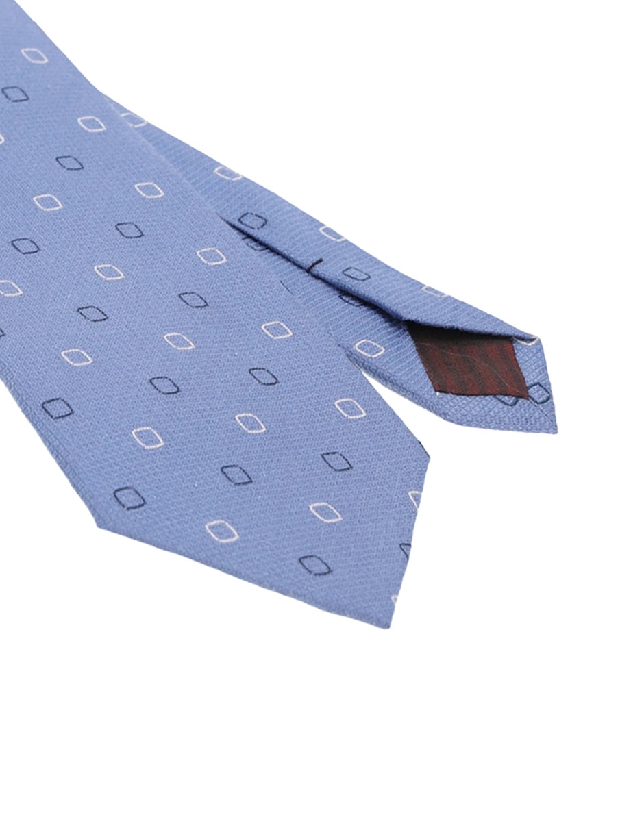 Corbata regular de seda estampado a cuadros para hombre