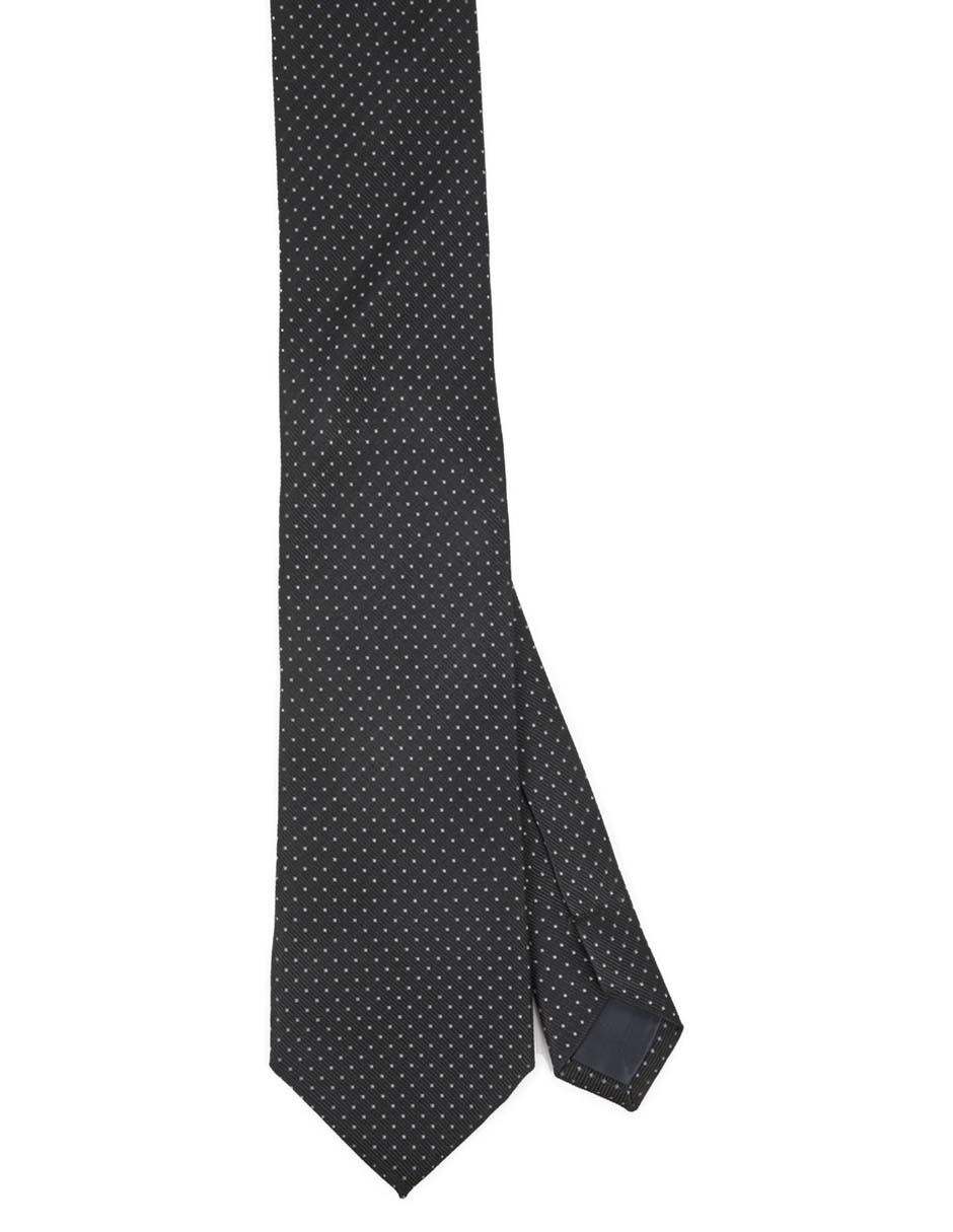 Corbata slim estampado lunares para hombre 1