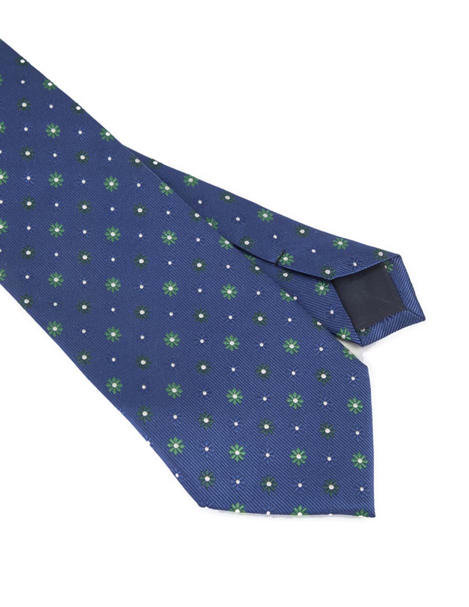 Corbata slim de seda estampado floral para hombre 2