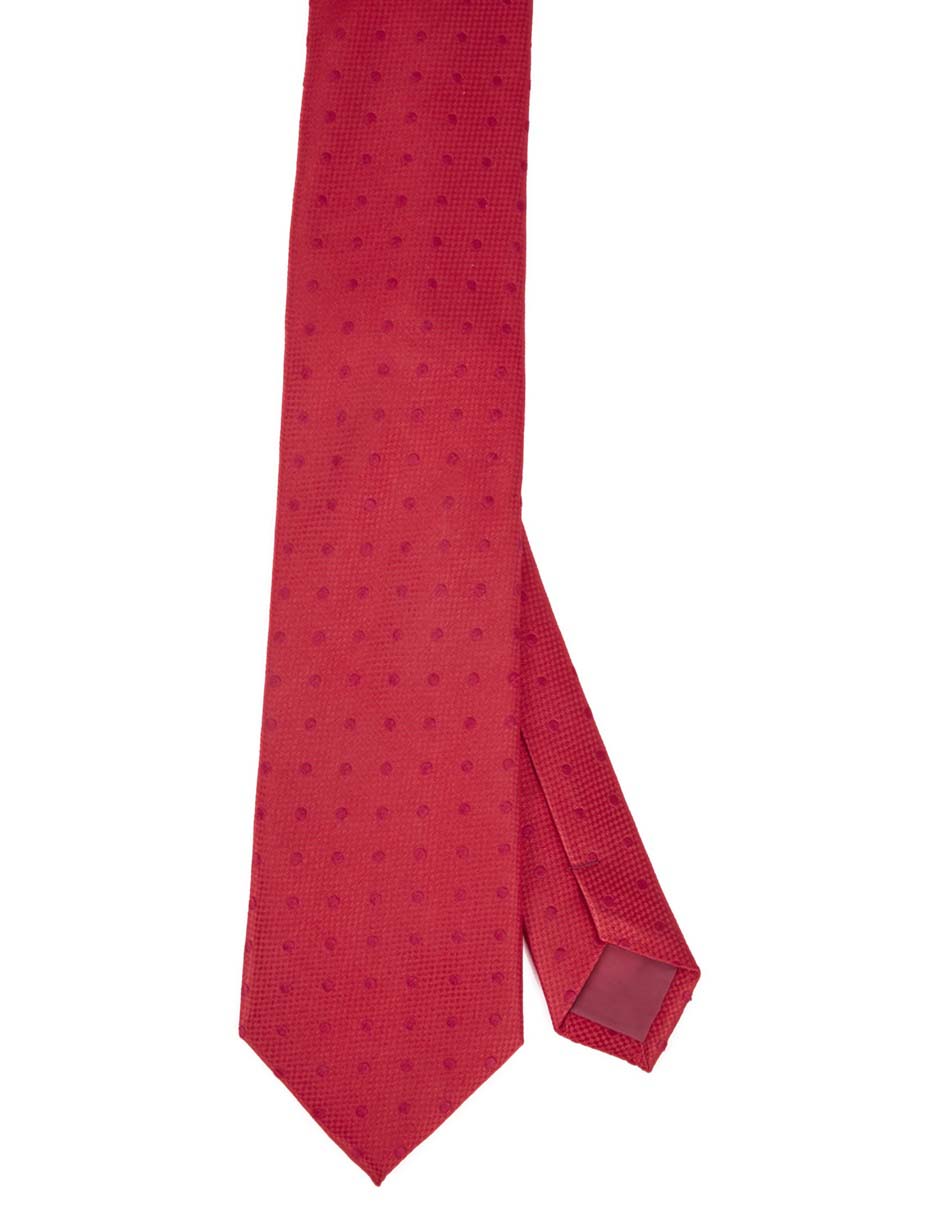 Corbata slim de seda estampado lunares para hombre Corbata slim de seda estampado lunares para hombre