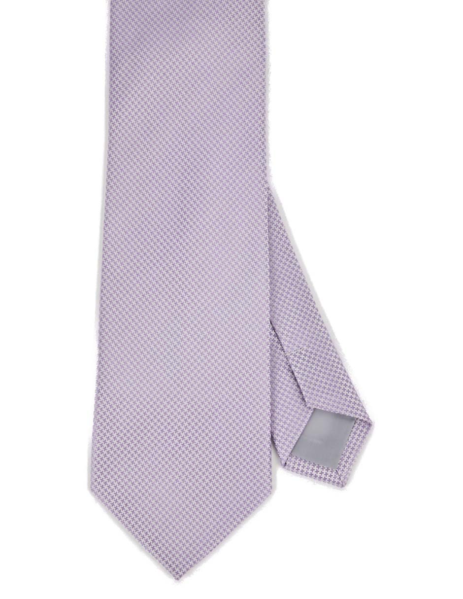 Corbata slim de seda estampado para hombre