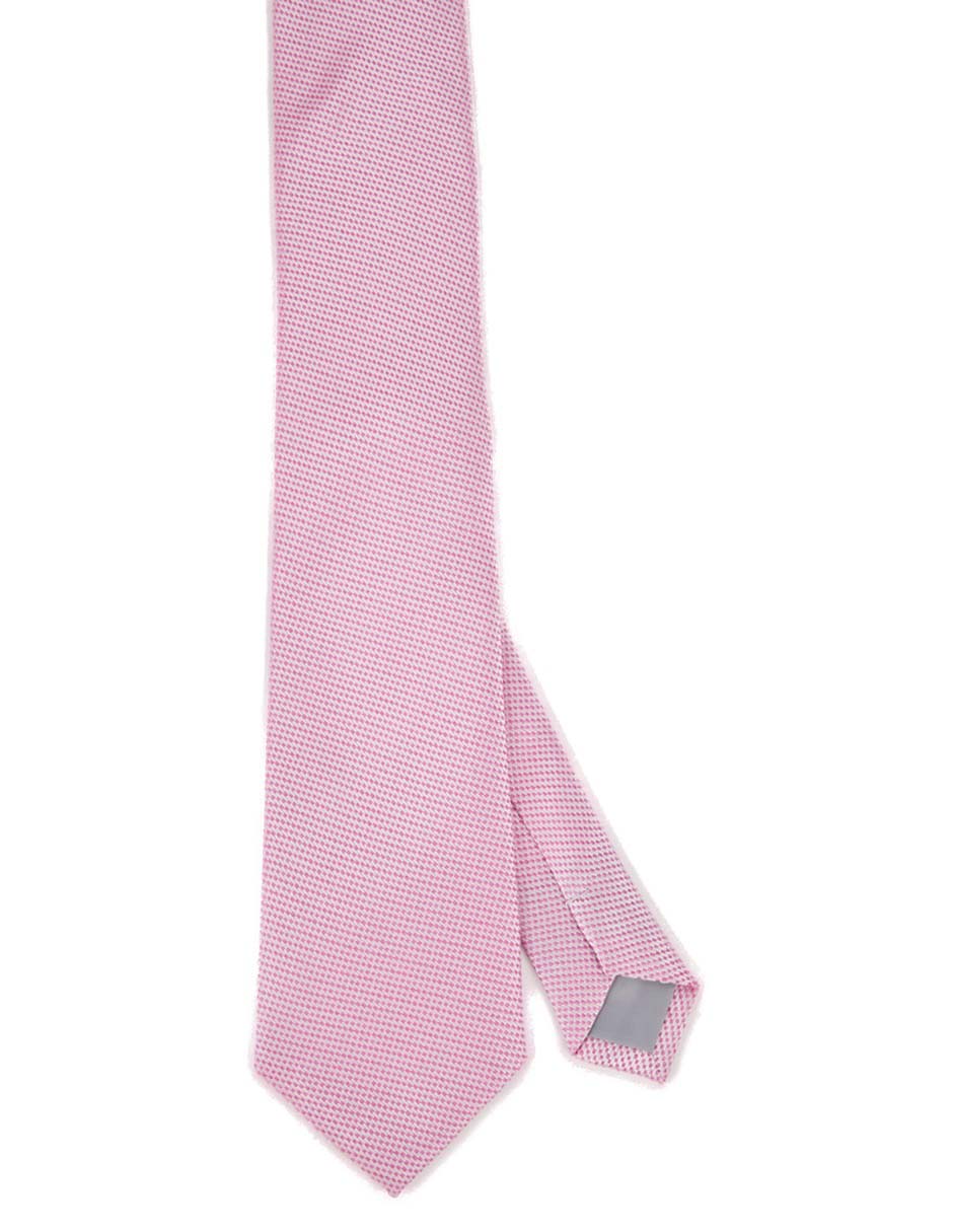 Corbata slim de seda estampado para hombre