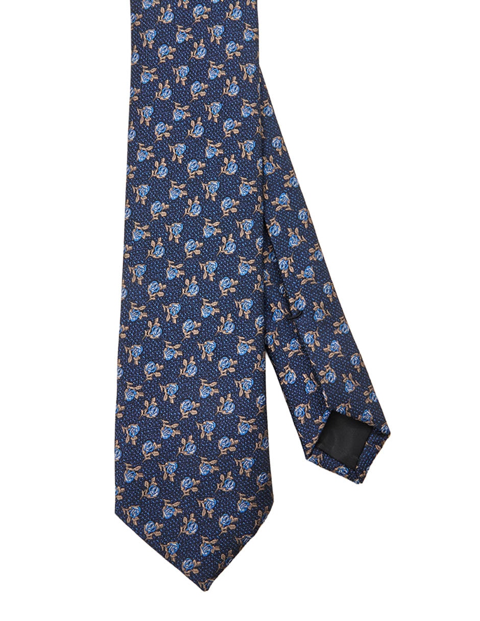 Corbata regular estampado floral para hombre