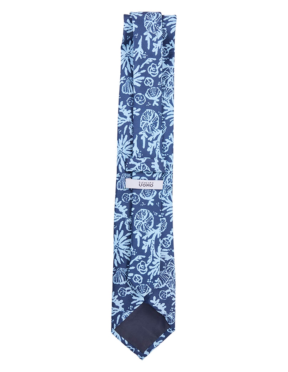 Corbata regular de seda estampado para hombre