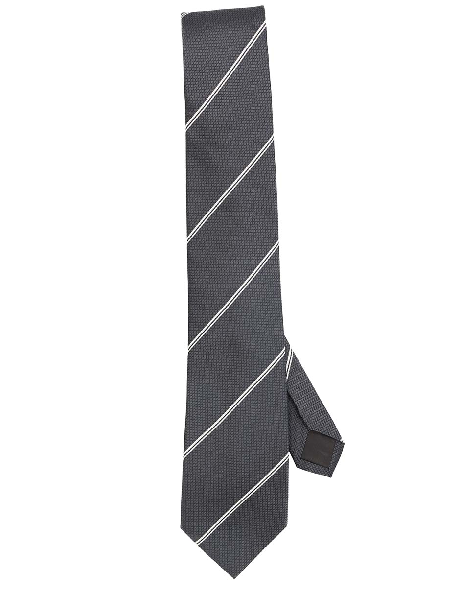Corbata regular de seda estampado a rayas para hombre Corbata regular de seda estampado a rayas para hombre