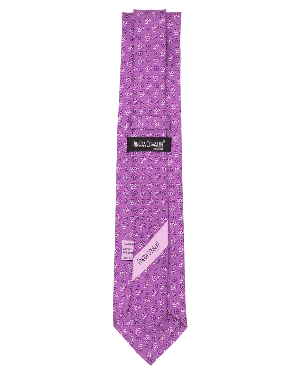 Corbata regular de seda estampado para hombre 2