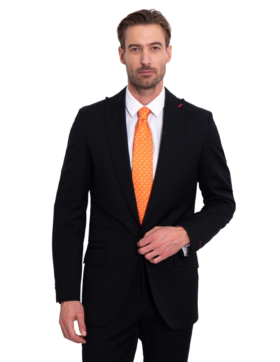 Corbata regular de seda estampado para hombre 4