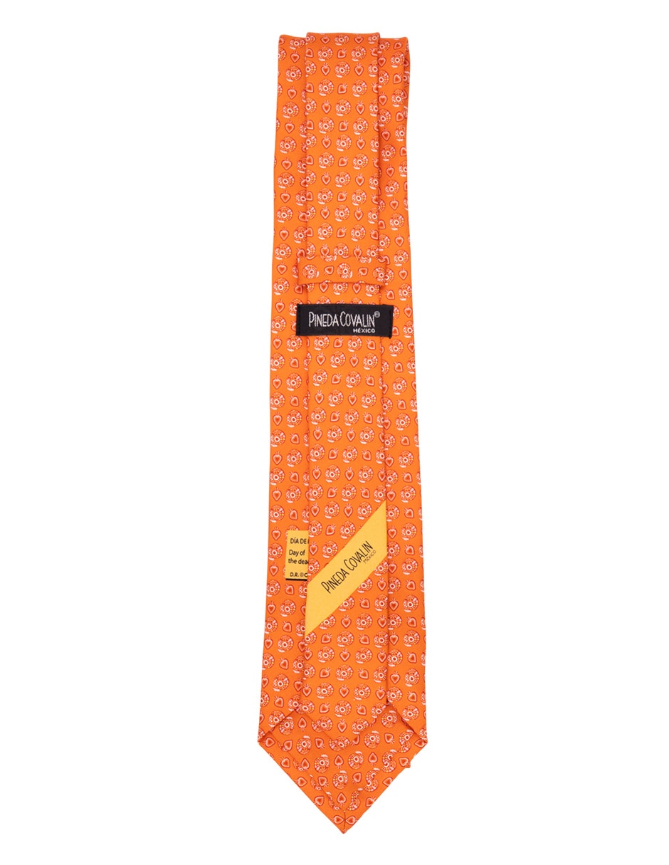 Corbata regular de seda estampado para hombre 2