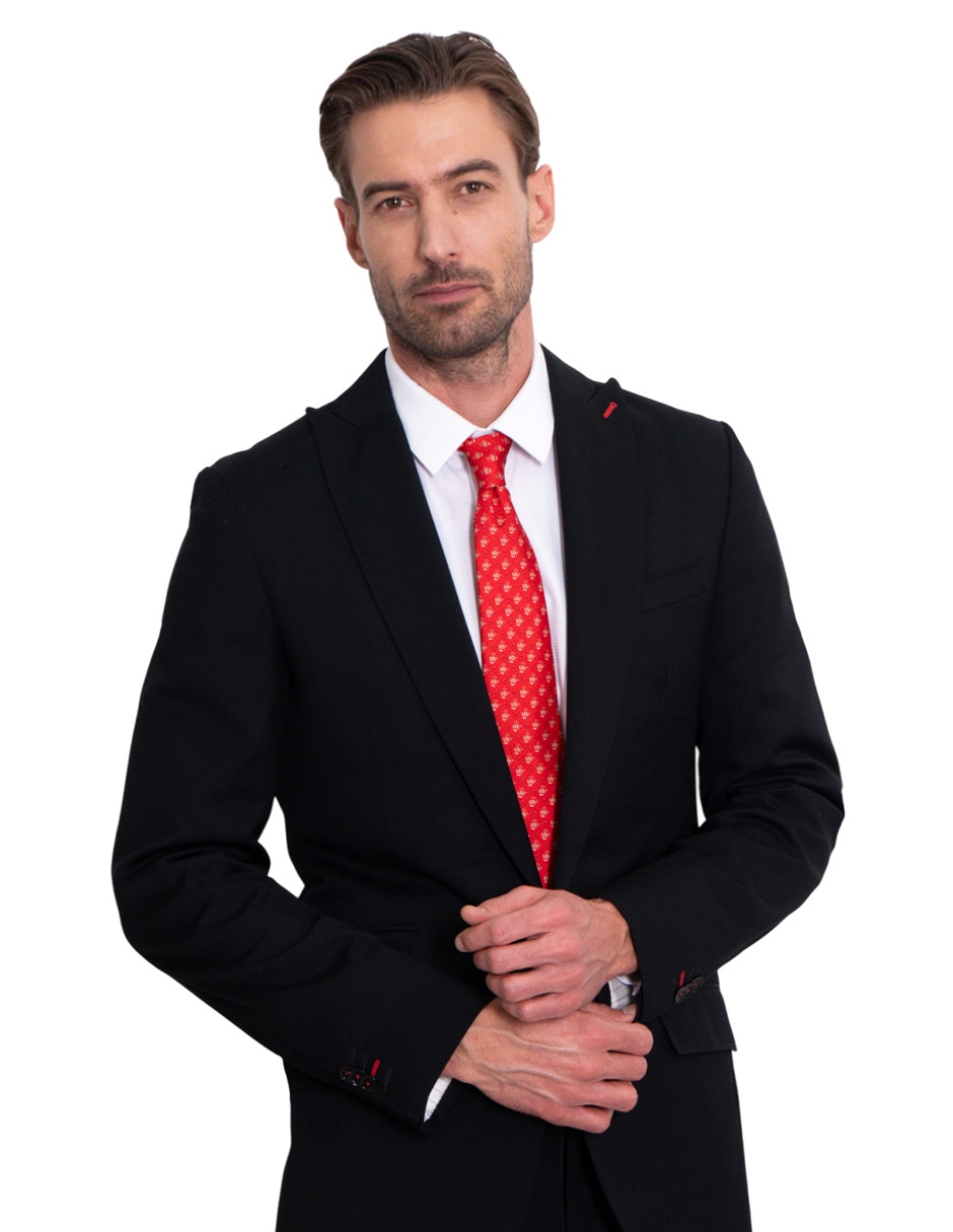 Corbata regular de seda estampado para hombre 4
