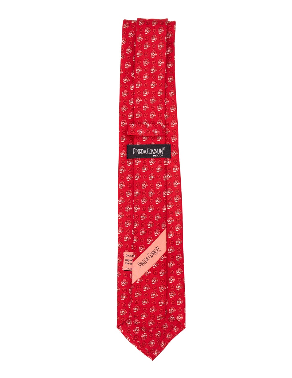 Corbata regular de seda estampado para hombre 3