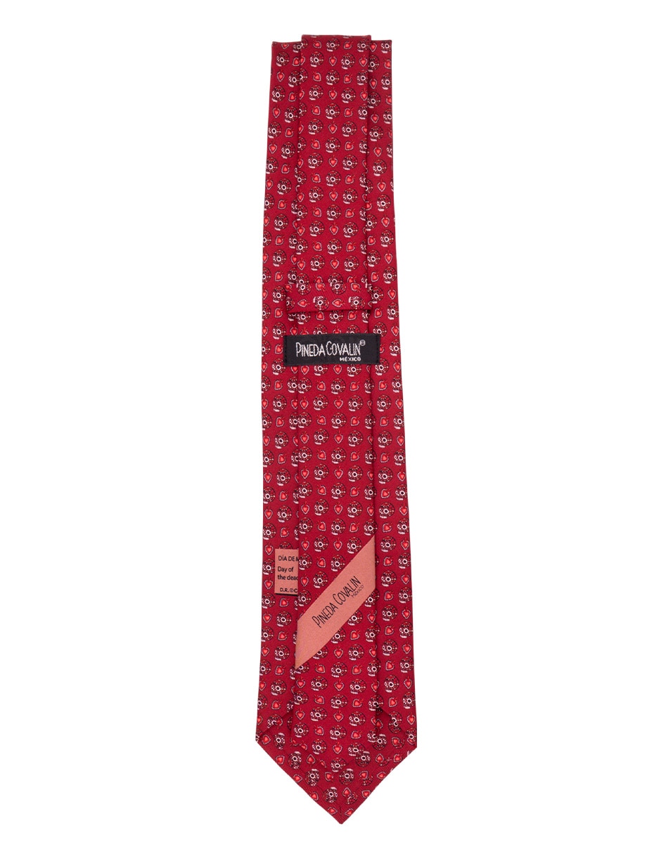 Corbata regular de seda estampado para hombre 3