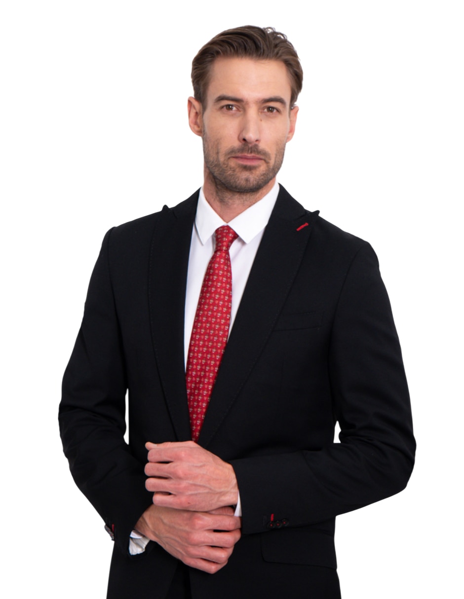 Corbata regular de seda estampado para hombre 2