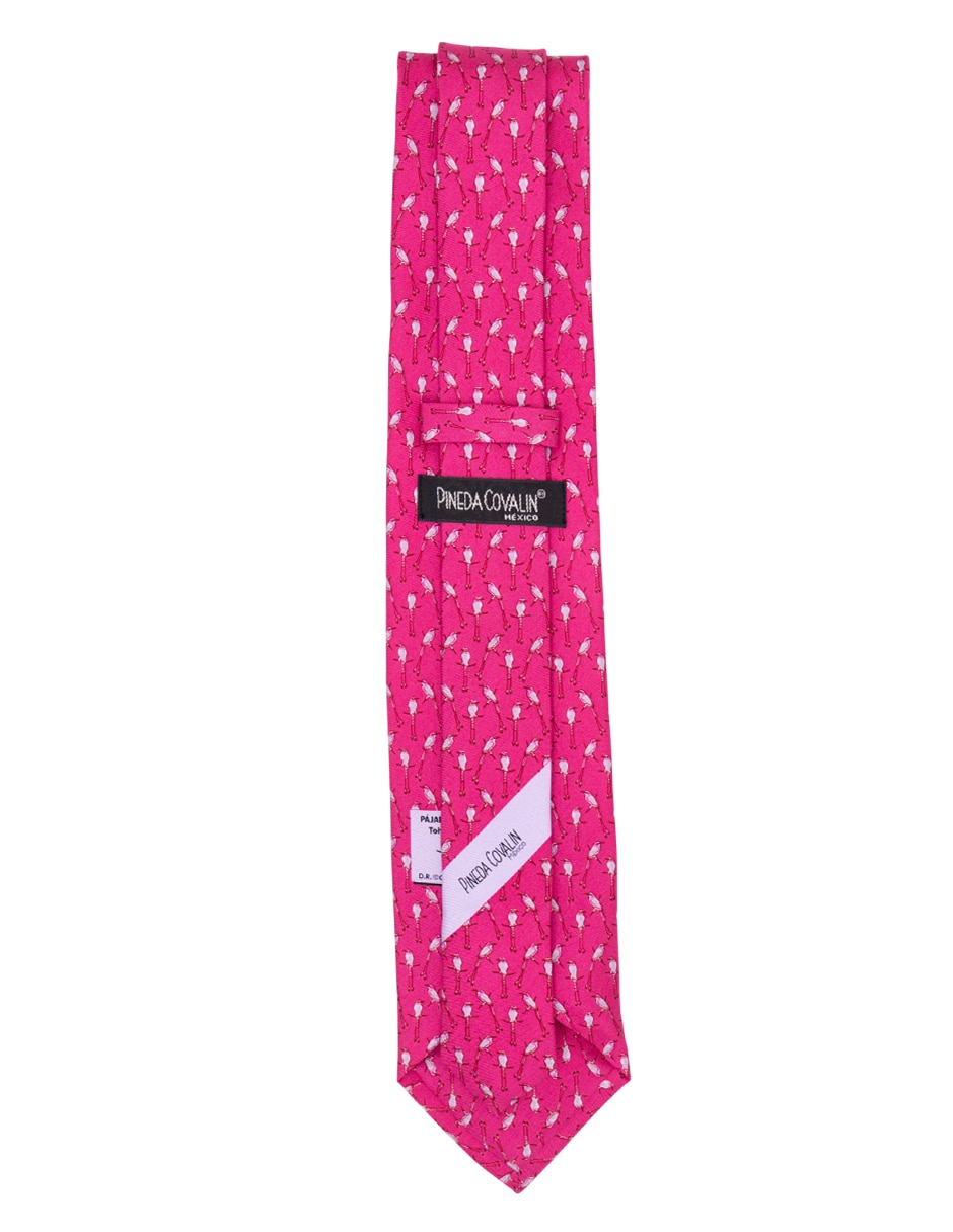Corbata regular de seda estampado para hombre