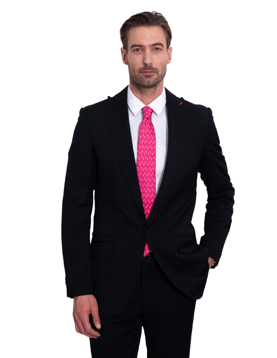Corbata regular de seda estampado para hombre