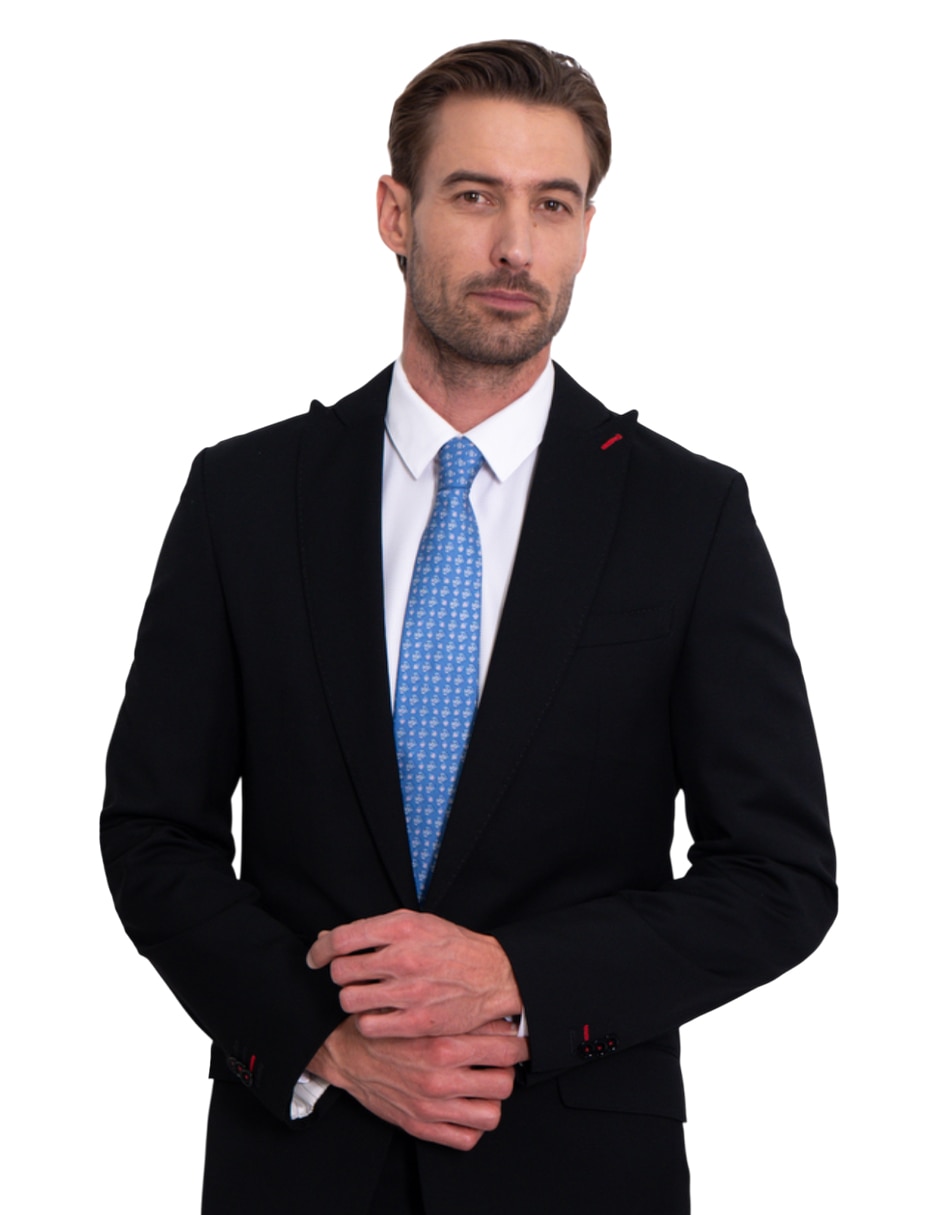 Corbata regular de seda estampado para hombre 3
