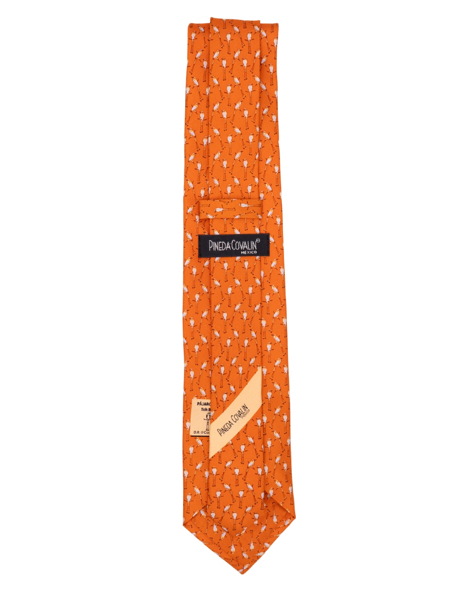 Corbata regular de seda estampado para hombre 4