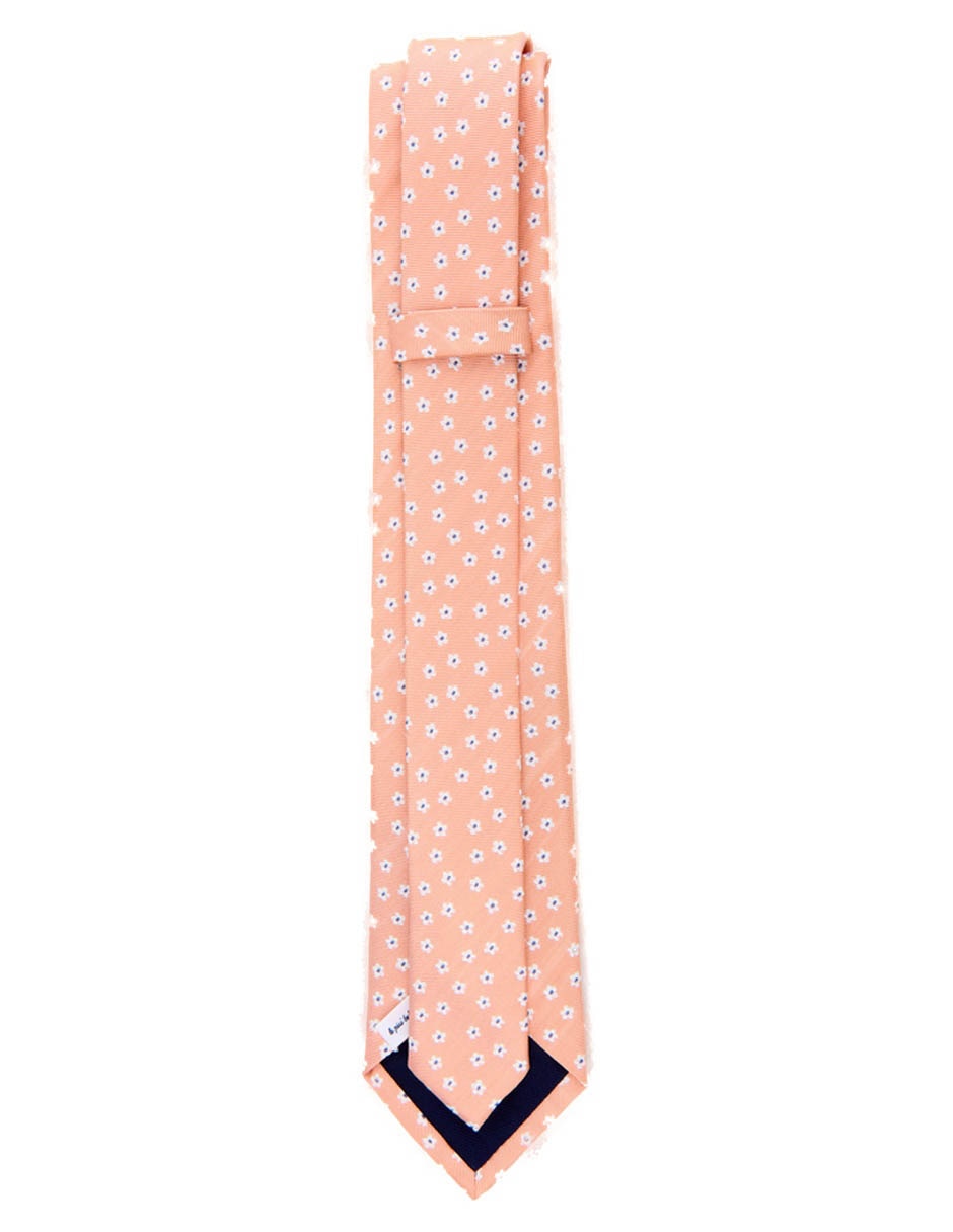 Corbata scappino clásica de seda estampado floral para hombre