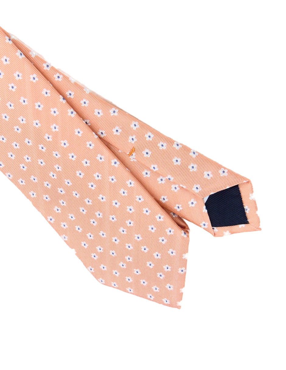 Corbata scappino clásica de seda estampado floral para hombre