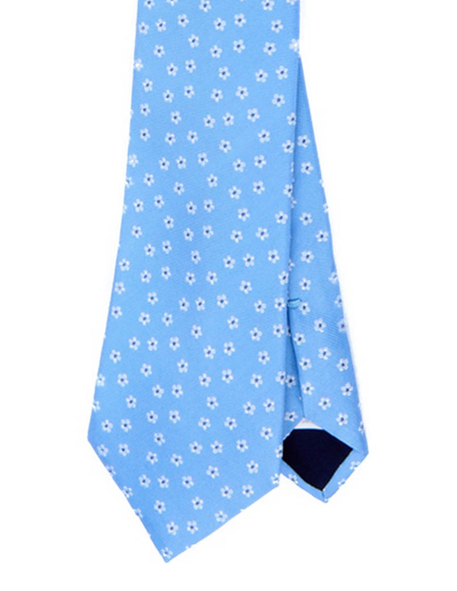 Corbata cl‡sica de seda estampado floral para hombre