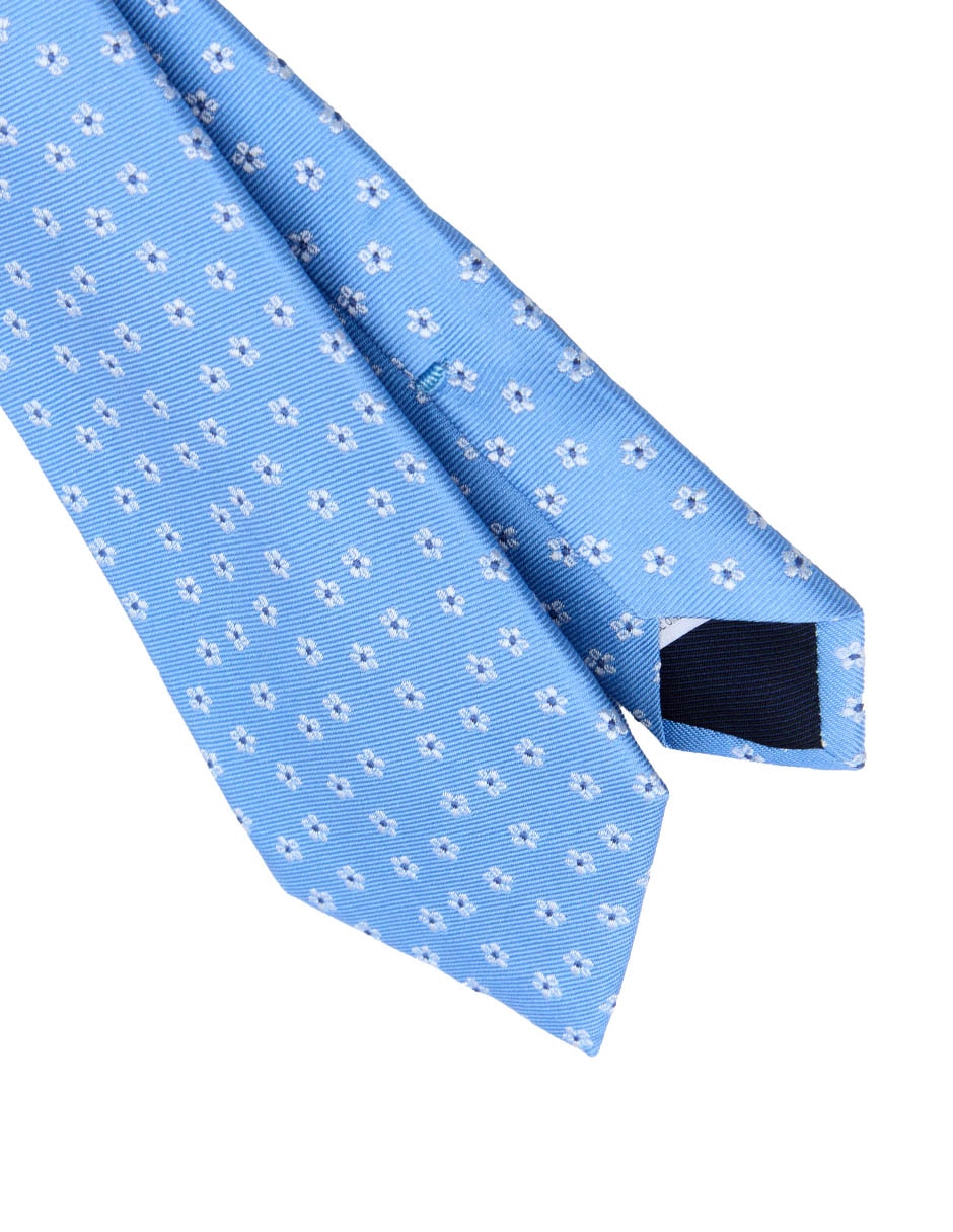 Corbata clásica de seda estampado floral para hombre 3