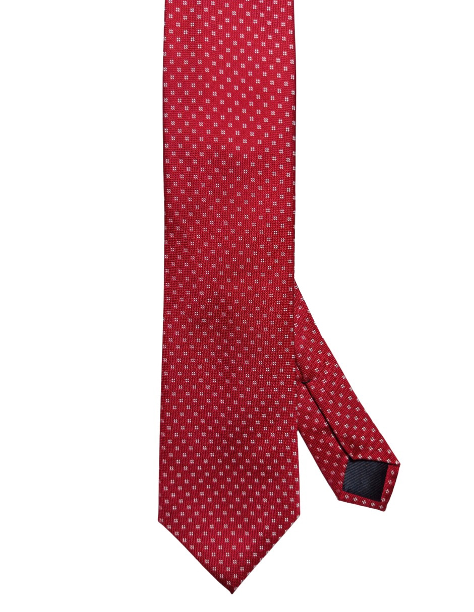 Corbata regular de seda estampado para hombre 1