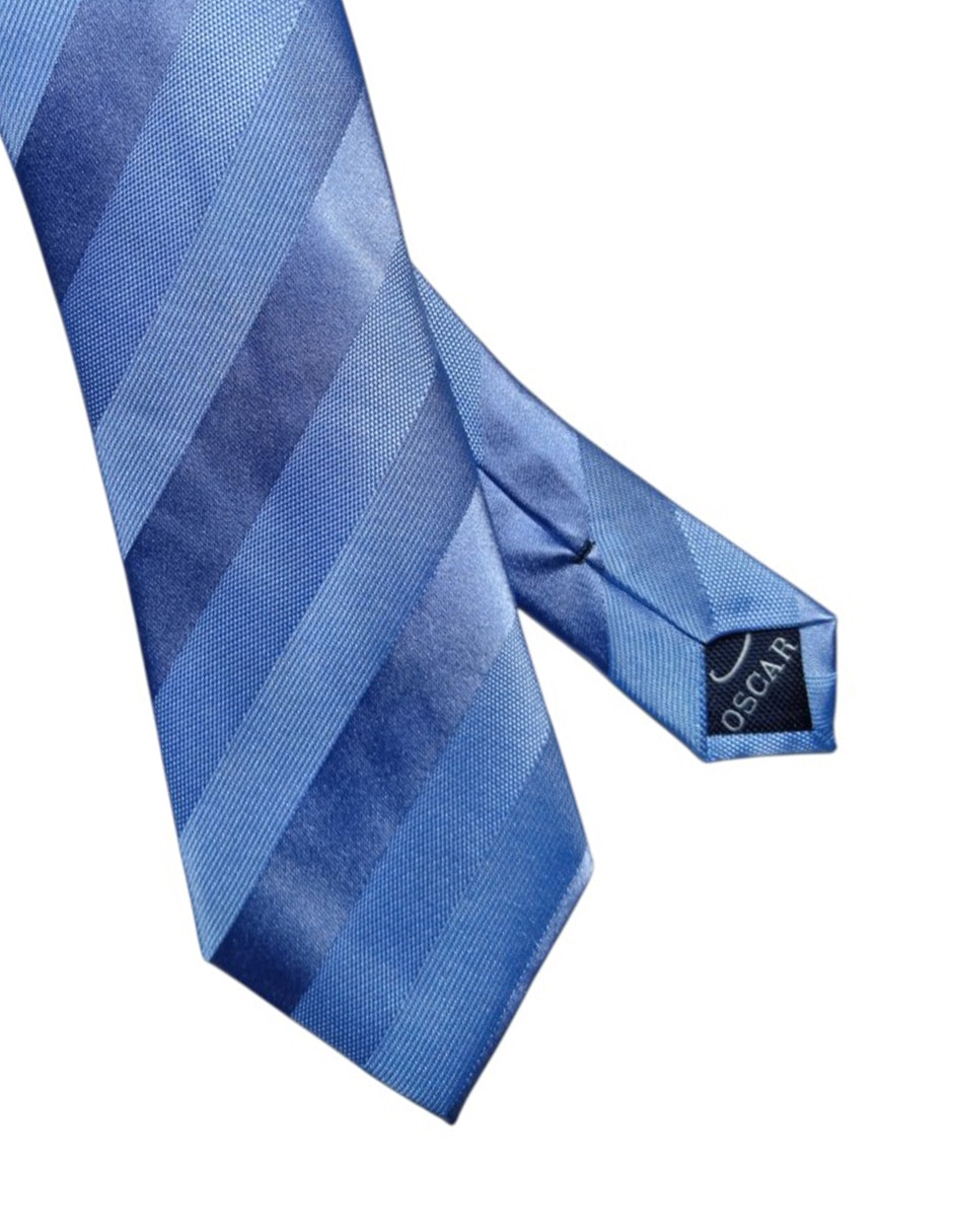 Corbata Oscar De La Renta regular de seda estampada a rayas para hombre 2