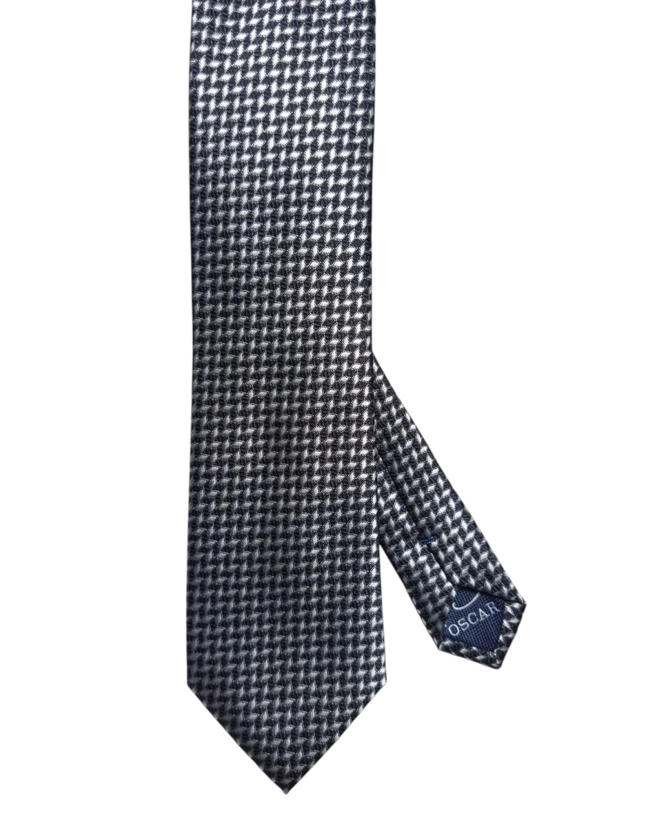 Corbata Oscar de la Renta regular de seda estampado geométrico para hombre Corbata Oscar de la Renta regular de seda estampado geométrico para hombre