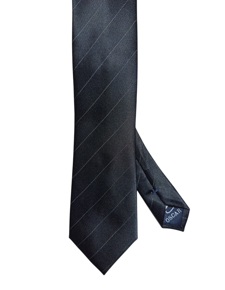Corbata Oscar De La Renta regular de seda estampada a rayas para hombre