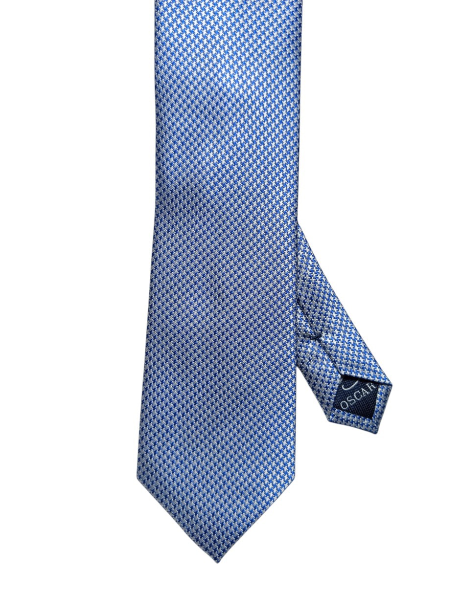 Corbata Oscar De La Renta regular de seda Estampado Pata De Gallo para hombre Corbata Oscar De La Renta regular de seda Estampado Pata De Gallo para hombre